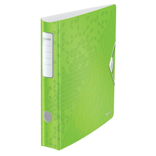 Biblioraft LEITZ 180 Active WOW, polyfoam, A4, 65 mm, verde