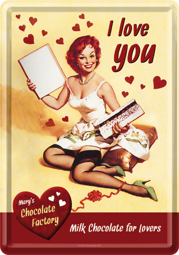Carte Postala, I Love You Chocolate