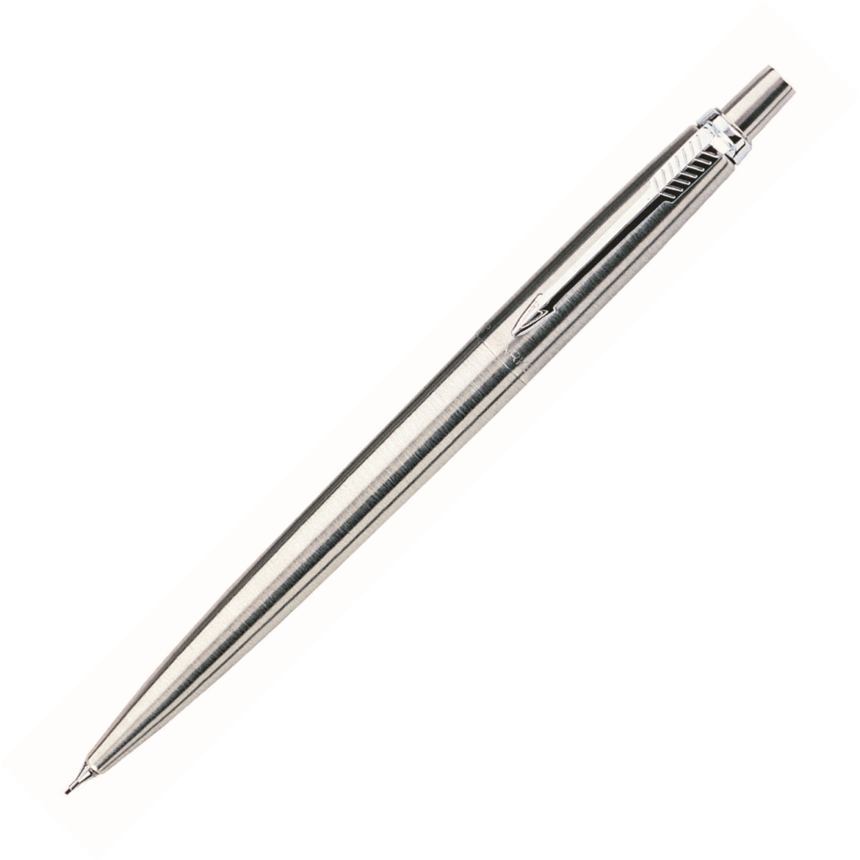 Creion mecanic 0.5mm, argintiu, din otel inoxidabil, cu accesorii cromate, PARKER Jotter