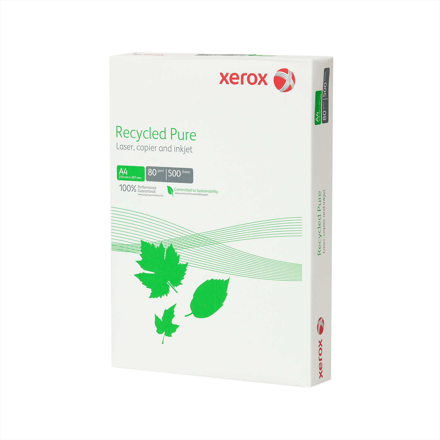 Hartie multifunctionala A4, 80 g/mp, 500 coli/top, XEROX Recycled Pure