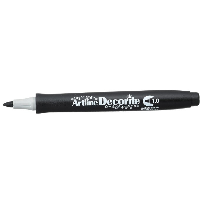 Marker ARTLINE Decorite, varf rotund 1.0mm - negru