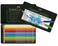 Creioane Colorate Acuarela A.Durer Faber-Castell , 24 culori, cutie metal