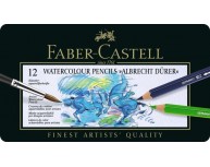 Creioane Colorate Acuarela A.Durer Faber-Castell , 60 culori, cutie metal