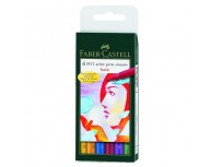 Pitt Artist Pen Set Faber-Castell, 6 buc, tonuri de gri