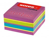 Notes Adeziv 75 x 75 mm Neon Mixt 450 File Kores, spring