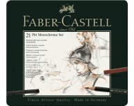 Set Pitt Monochrome 21 Buc Faber-Castell