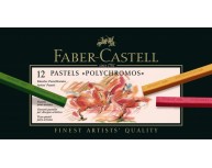 Creioane Pastel 12 Culori Polychromos Faber-Castell