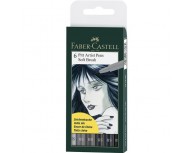 Pitt Artist Pen Soft Brush Set 6 Buc Faber-Castell