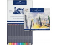 Creioane Colorate 24 Culori Goldfaber Cutie Metal Faber-Castell