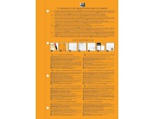 Caiet cu spirala, OXFORD Int. Organiserbook, A4+, 80 file-80g/mp, Scribzee, 4 perf, coperta PP-dicta