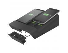 Duo-incarcator LEITZ Complete de birou, pentru 2 smartphone-uri sau o tableta PC - negru