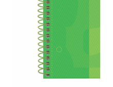 Caiet cu spirala, OXFORD Europeanbook 1, A4+, 80 file-90g/mp, hardcover verde, Scribzee-dictando
