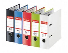 Biblioraft Esselte No.1 Power VIVIDA, PP/PP, partial reciclat, FSC, A5, 75 mm, alb