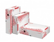 Cutie depozitare si arhivare Esselte Speedbox, orizontala, carton, 100% reciclat, FSC, 80 mm, alb