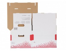 Container arhivare si transport Esselte Speedbox, cu capac, carton, 100% reciclat, FSC, M, alb