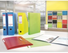 Biblioraft Esselte No.1 Power VIVIDA, PP/PP, partial reciclat, FSC, A4, 50 mm, rosu