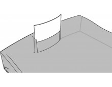 Suport plastic cu 4 sertare pt. documente, HAN Impuls 2.0 - gri deschis - sertare transparent mat