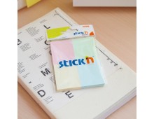 Notes autoadeziv 38 x 51 mm, 4 x 50 file/set, Stick`n - 4 culori pastel