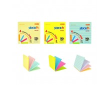 Magic notes autoadeziv 76 x 76 mm, 100 file, Stick`n Magic Notes - 4 culori pastel