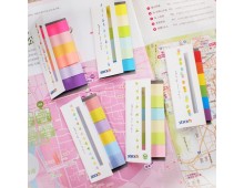 Stick index hartie color 45 x 15 mm, 6 x 30 file/set, Stick`n - 6 culori neon si pastel