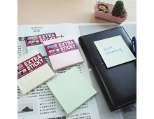 Notes autoadeziv extra-sticky 76 x 76mm, 90 file, Stick`n - albastru pastel