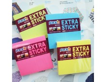 Notes autoadeziv extra-sticky 76 x 76mm, 90 file, Stick`n - magenta neon