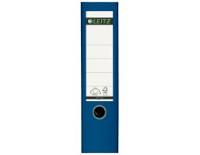 Biblioraft Leitz 180, PP, partial reciclat, FSC, A4, 80 mm, albastru