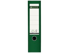 Biblioraft Leitz 180, PP, partial reciclat, FSC, A4, 80 mm, verde