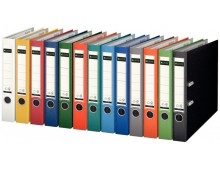 Biblioraft Leitz 180, PP, partial reciclat, FSC, A4, 52 mm, alb