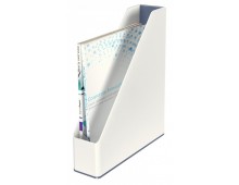 Suport vertical LEITZ WOW, pentru documente, PS, A4, culori duale, alb-gri
