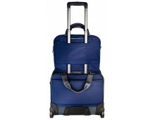Geanta LEITZ Complete cu 2 rotile Smart Traveller - albastru/violet