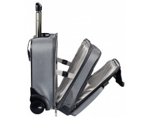 Geanta LEITZ Complete cu 2 rotile Smart Traveller - argintiu