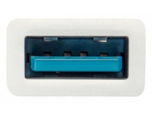 Cablu adaptor LEITZ Complete tip USB-C la tip USB-A(F), cu ieaire până la 3.1A, 15 cm - alb