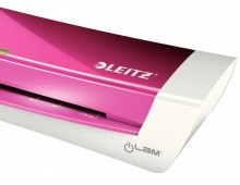 Laminator LEITZ iLAM Home Office, A4, kit folii laminare inclus, roz