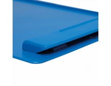 Clipboard simplu A4, din plastic reciclat, ECO MAUL Go - albastru
