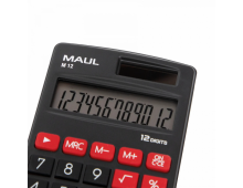 Calculator de buzunar MAUL M12, 12 digits - negru