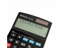 Calculator de birou MAUL MTL600, 12 digits, afisaj display cu 2 randuri - negru