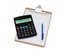 Calculator de birou MAUL MTL800, 12 digits, afisaj display cu 2 randuri - negru