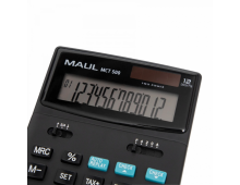 Calculator de birou MAUL MCT500, 12 digits, functie Check and Correct - negru