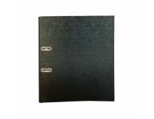 Biblioraft A4, plastifiat PP/paper, margine metalica, 75 mm, Optima Basic - negru