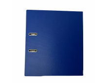Biblioraft A4, plastifiat PVC/paper, margine metalica, 50 mm, Optima Budget - albastru