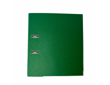Biblioraft A4, plastifiat PVC/paper, margine metalica, 50 mm, Optima Budget - verde