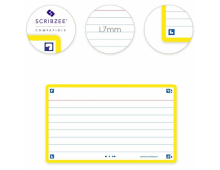 OXFORD Flash Cards 2.0, 80 flash cards/set, A7(75 x 125mm), Scribzee-dict-margine galbena