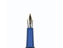 Stilou DIPLOMAT Elox Ring, cu penita M, din otel inoxidabil - black blue
