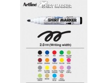 T-Shirt marker ARTLINE, corp plastic, varf rotund 2.0mm - portocaliu fluorescent