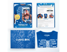 Tricou pentru copii AR (Realitate Augmentata), Curiscope Virtuali Tee, Corpul uman, marimea XL