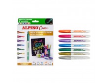 Set ALPINO Crea + METALIX marker, 7 culori/set
