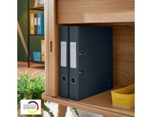 Biblioraft Leitz 180 Cosy, carton laminat, partial reciclat, FSC, A4, 52 mm, gri antracit