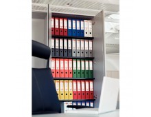 Biblioraft Esselte Economy, PP, partial reciclat, FSC, A4, 50 mm, alb