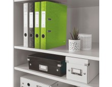 Biblioraft Leitz 180 WOW, carton laminat, partial reciclat, FSC, A4, 52 mm, verde